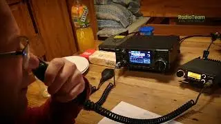 Na fali 23 cm SO9E i SP7TEE | QSO z Łodzią (240 km) | Łysa Góra 781 m n.p.m. RadioTesty 4 XI 2023 r.
