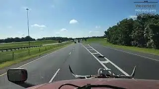 Real World Dashcam Trucking- Driving from Delhi LA to Monroe GA 7/29/22