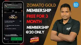 Zomato Gold Membership Free for 3 month membership @20 only |  food lover ❤️🧀 #zomatogold #zomato |