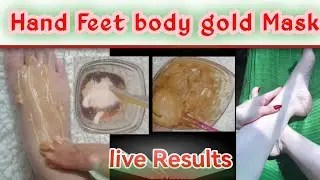Gold Mask banane ka tarika | gold mask for golden Glowing | gold mask by inshaali#viralvideo