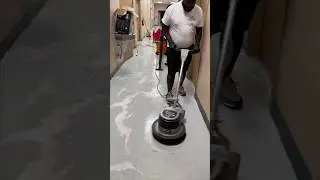 How We Wax Floors &ndash; J and A Cleaning Company in Action!