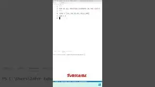 Sum of positive elements in the list in python #LearnCS #Coding #Python #DS #Algo