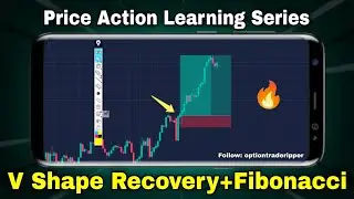V Shape Recovery + Fibonacci Strategy🔥 in Nifty 50 & Bank Nifty | Price Action Series 