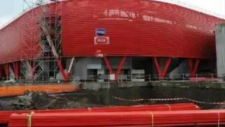 Evolution des travaux du nouveau stade du hainaut