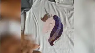 Sequin Kids Shirt/ Kaos Anak Sequin Unicorn