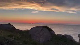 Western Newfoundland Sunset and Fireworks on Canada Day