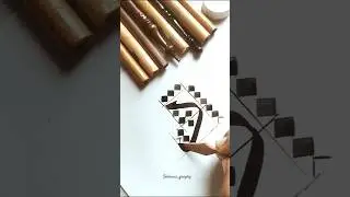 HOW TO WRITE LETTER DAAL /د Arabic calligraphy thuluth script |JOIN IBDA&Agrave; ARABIC CALLIGRAPHY COURSE