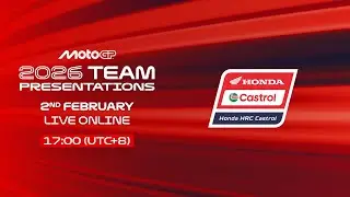Honda HRC Castrol | 2026 MotoGP Teams Presentations Live Show