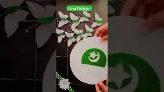 14 August paper craft 🇵🇰🤗 || Independence Day craft for school | Wall Hanging || Paper Craft Ideas