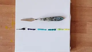 Abstract Acrylic Painting Demonstration For Beginners / Just Using Palette Knife /AnjaliFineArtists
