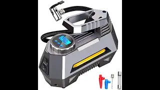Portable Air Compressor Tire Inflator Car Tire Pump With Digital Pressure Gauge 150 Psi 12V DC Brigh