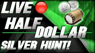HALF DOLLAR HUNT FOR SILVER!!! (LIVE) 🔴