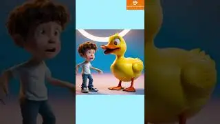 The Silly Quacking Duck Poem 🦆 | Funny Duck Poem for Kids by Armaghan | Duck Quack Song #shorts  #ai