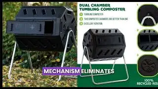 Turn Your Kitchen Waste Into Garden Gold with This Tumbling Composter ♻️