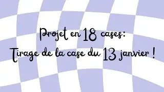 Projet en 18 cases #8: Tirage de la case  du 13 janvier.  #pointdecroix #diamondpainting 