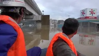 【西日本豪雨】救助された瞬間 愛媛県大洲市2018年7月7日
