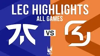 FNC vs SK ALL GAMES Highlights Week 1 Day 3 | LEC 2025 Spring Split | Fnatic vs SK Gaming