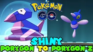 Evolving SHINY PORYGON to SHINY PORYGON-Z in Pokemon Go Community Day