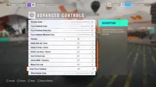 Forza Horizon 3 Logitech g25/27 settings