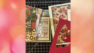 Creating Coffee Themed Cards  #shorts