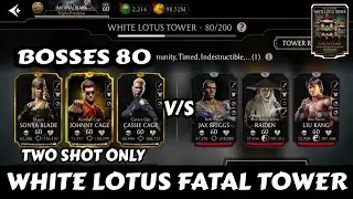 Fatal White Lotus Tower | 80 Bosses | Beat By Gold Team | Mk Mobile