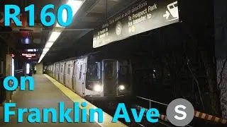 R160 Train on Franklin Avenue Shuttle (Park Place, 