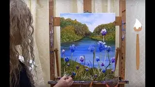 Learn to Paint Wild Mountain Flowers - Paint and Sip at Home