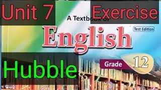 Hubble Class 12 English Exercises | Unit 7 english class 12 exercise #hubble #english #exercise