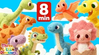 8 minute 10 Little Dinosaurs | Kids Songs | Simple Songs for Babies | Nursery Rhymes |Dinosaurs