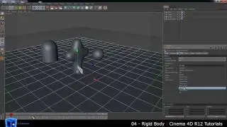 Cinema 4D Tutorial - 04 - Rigid Body