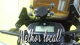 Melhor posi&ccedil;&atilde;o do suporte de Celular/GPS na Nova Lander (Detalhes e instala&ccedil;&atilde;o).