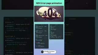 404 Error Page Animation #anime #programming prog #software #coding #404 #animation #technology