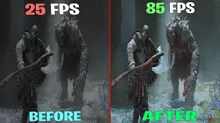 God Of War PC Fix Fps Drop + Boost Fps For Low End PC ｜ Fix Lag & Stutters Optimization Comparison