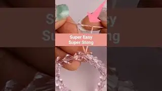 How to tie an elastic bracelet with a loop DIY at home friendship beaded jewelry knots making a knot