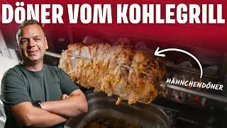 Hähnchendöner vom Holzkohlegrill – So machst du Döner zu Hause selbst!
