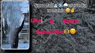 Now snowfall crevedia in Romania so have fun guys😊❤️&zwj;🩹/Now snowfall crevedia in Romania so have fun 