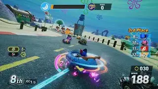 Blue Pretty Patty Kart in Sonic Racing: CrossWorlds