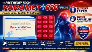 Paramet plus 650 mg tablet for Fever, Headache & Body pain || full Detail in Hindi..
