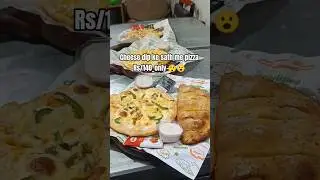 cheese dip ke sath me pizza Rs/140_only 😲😮 #pizzamagic #pizzatoppings #howtomakewhitesaucepasta #foo