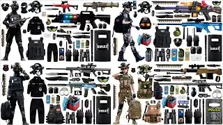 Open Box Special Forces Toy Set, M416 Assault Rifle, AK47 Assault Rifle, Glock, Desert Eagle Pistol