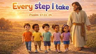 Bible Sing-Along Song for Kids | Every Step I Take 👣- Psalm 37:23–24 | Lyric Lambs