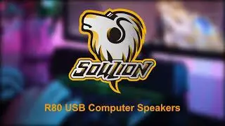 SOULION R80 Bluetooth Computer Speakers, USB Speakers with Digital Clock Display for Desktop Monitor
