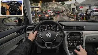 GTA 5 - Realistic Taxi Job | Volkswagen Passat B8 | POV Drive | Steering Wheel Gameplay