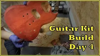 Staining the SG Body and Neck (Day 4 - Guitar Kit Builds)
