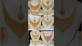 Новейший комплект золотых свадебных ожерелий #goldnecklace #shortvideo #shorts #trending