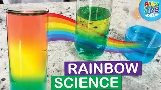 RAINBOW SCIENCE! Rainbow With Sugar And Water, Crawling Water Rainbow - Science Experiments for Kids