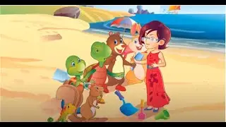 Purple Turtle And The Sand Castle | Pre School cartoon stories | Moral Stories | E-learning