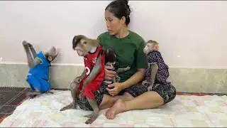 Sister Sovanny Sit Facing Back At Mom Very Angry Mom For Not Hug & Love Her Like 3 Siblings ,