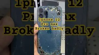 Iphone 12 pro max broken back glass replace #iphone #apple #shortsviral #shorts #shortsviral