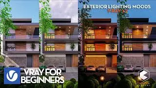 V-Ray Sun Lighting Tutorial 3ds Max | Daylight, Golden Hour, Overcast & Blue Hour